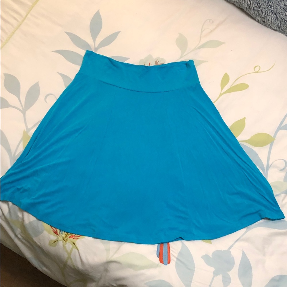 Blue Sky Vibrant Blue Skirt